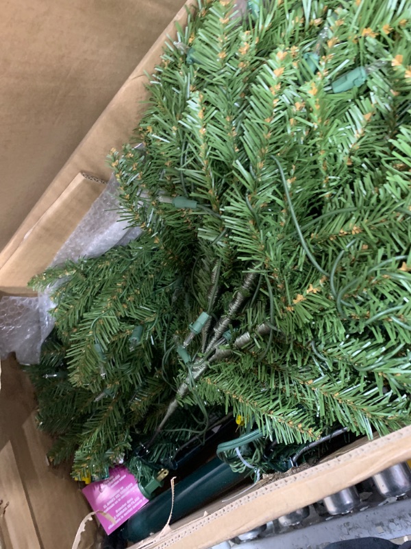 Photo 3 of ***USED - LIGHTS DON'T WORK - SEE COMMENTS***
6ft National Christmas Tree Company Pre-Lit Dunhill Fir Artificial Christmas Tree with 600 Clear Lights