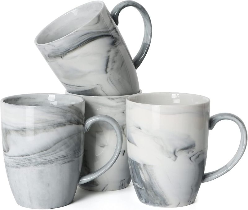 Photo 1 of 6 pack of mugs marble design 