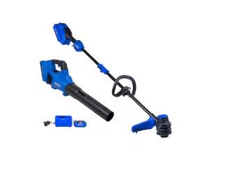 Photo 1 of ***Parts Only***Kobalt Gen4 40-volt Cordless Battery String Trimmer and Leaf Blower Combo Kit