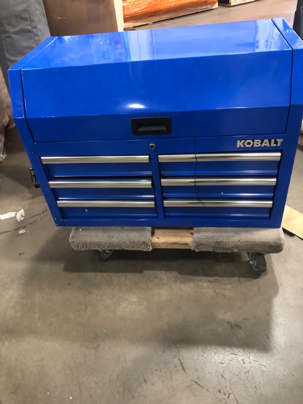 Photo 5 of ** see notes ** Kobalt 36-in W x 18-in H x 24.8-in D 6-Drawer Steel Tool Chest (Blue)