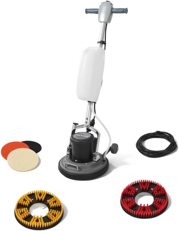 Photo 1 of *PHOTO FOR REFERENCE//UNABLE TO TEST** 13" Heavy-duty Multi-Functional Floor Buffer Polisher Machine - Clean, Buff, Scrubb and Polish with Ease! Ideal for Carpets Too! Includes Optional Solution Tank, 2 Brushes and 3 Scouring Pads
