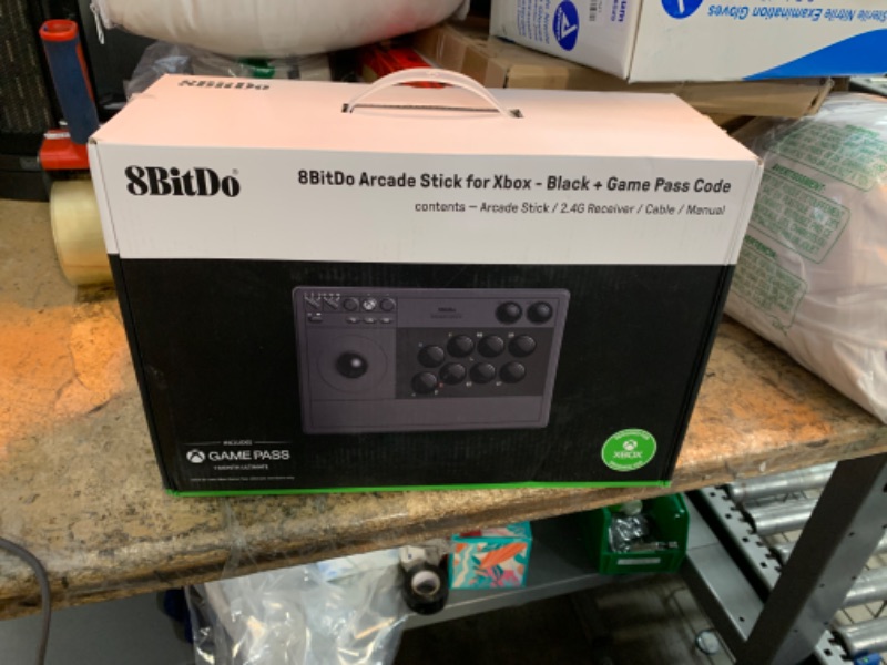 Photo 1 of 8Bitdo Arcade Stick for Xbox Series X|S, Xbox One and Windows 10, Arcade Fight Stick with 3.5mm Audio Jack - Officially Licensed (Black)