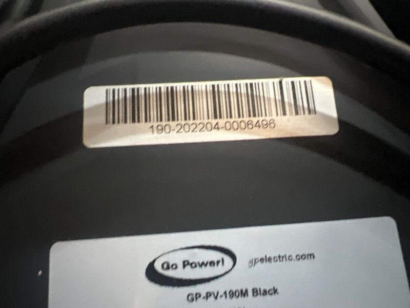 Photo 1 of Go Power! Overlander 190W Solar Kit with 30-amp Solar Controller , black