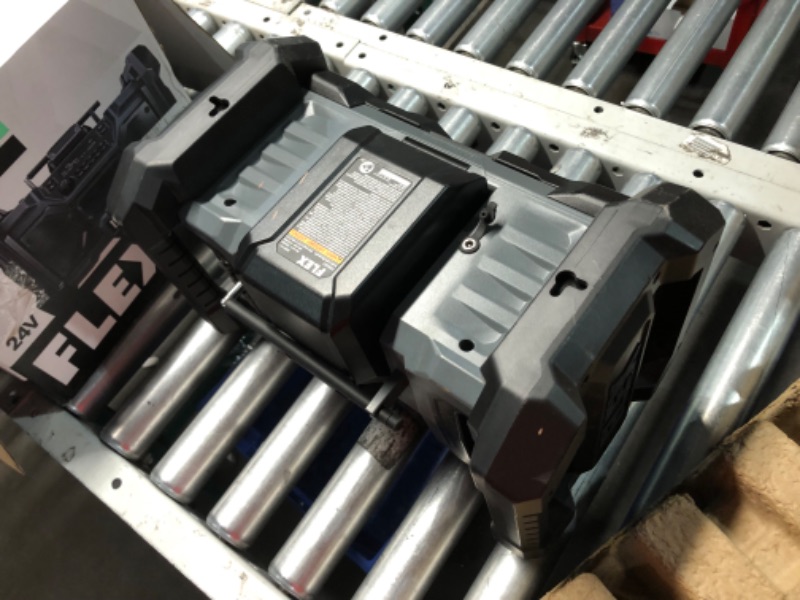 Photo 1 of ***USED - DOESN'T POWER ON OR CHARGE - UNABLE TO TEST***
FLEX 24V Cordless Bluetooth Jobsite Radio Tool Only, Battery and Charger Not Included - FX5351-Z