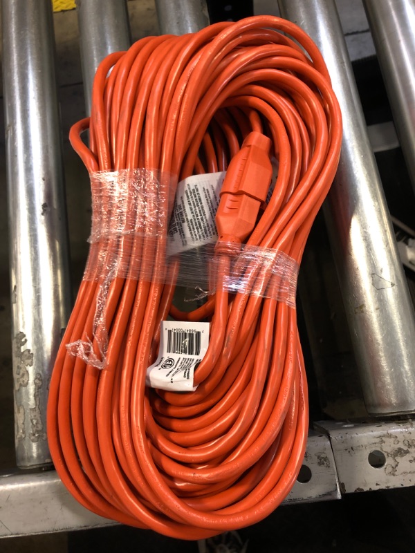 Photo 2 of HDX 100 ft. 16/3 Indoor/Outdoor Extension Cord, Orange