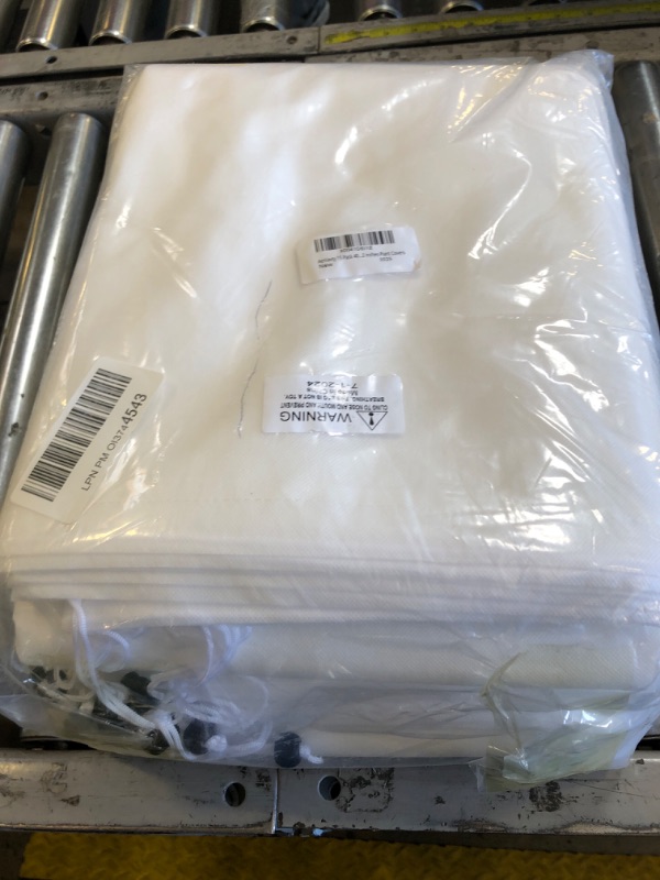 Photo 1 of 15 Pack Plant Covers Freeze Protection for Winter Frost Covers for Outdoor Plants 40” x 32” Plant Frost Protection Covers Frost Cloth Tree Shrub Rose Bush Covers Plant Protector Frost Blanket, White