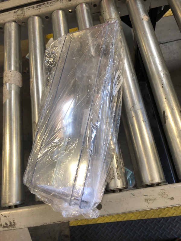 Photo 1 of Simple Houseware 2-Tier Narrow Basket Drawer Cabinet Pull-Out Organizer, Clear