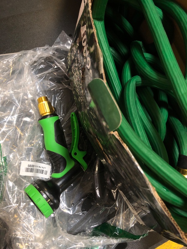 Photo 2 of 100 Ft Garden Hose Kink Free, Abrasion Resistance and Durable Metal Fittings for Reliable Connections 