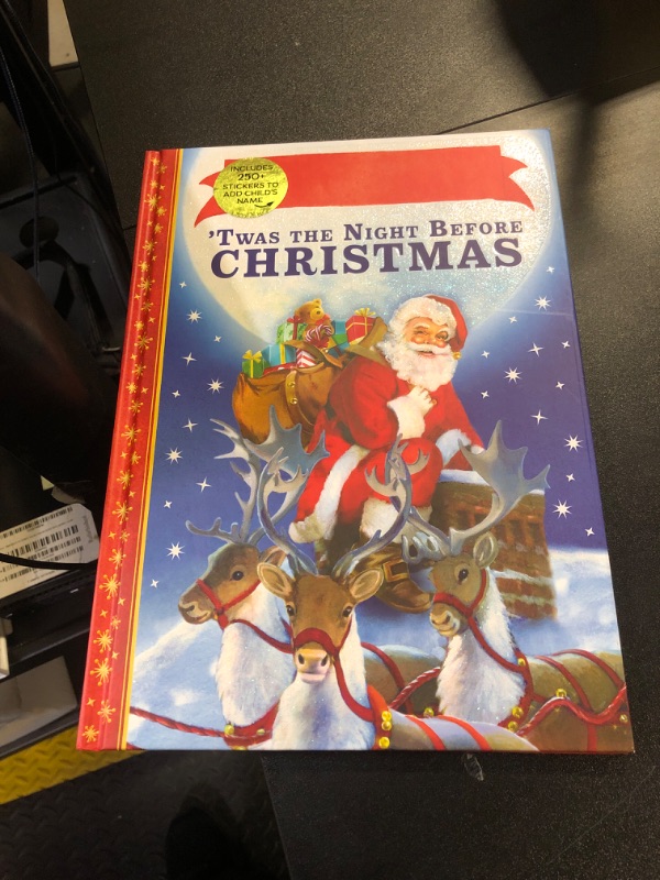 Photo 3 of 'Twas the Night Before Christmas Personalized Book with Stickers Hardcover – Picture Book, October 1, 2023
