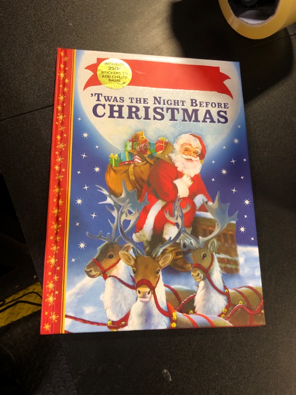 Photo 3 of 'Twas the Night Before Christmas Personalized Book with Stickers Hardcover – Picture Book, October 1, 2023
