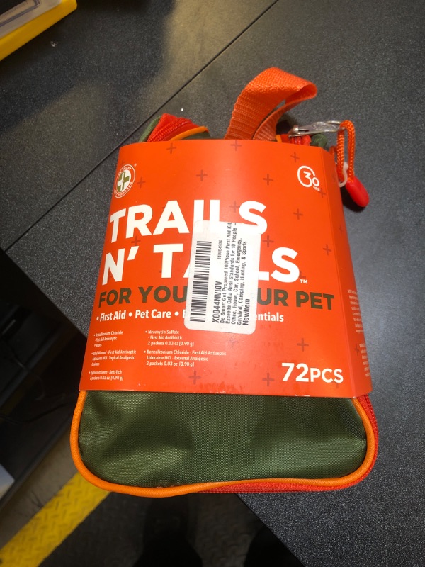 Photo 2 of Be Smart Get Prepared Trails N’ Tails First Aid For You & Your Pet - 72 Pieces - Pet Care & Emergency Essentials - Designed for Pets, Outdoor, Auto & Home - Compact & Portable EXP 09/30/25