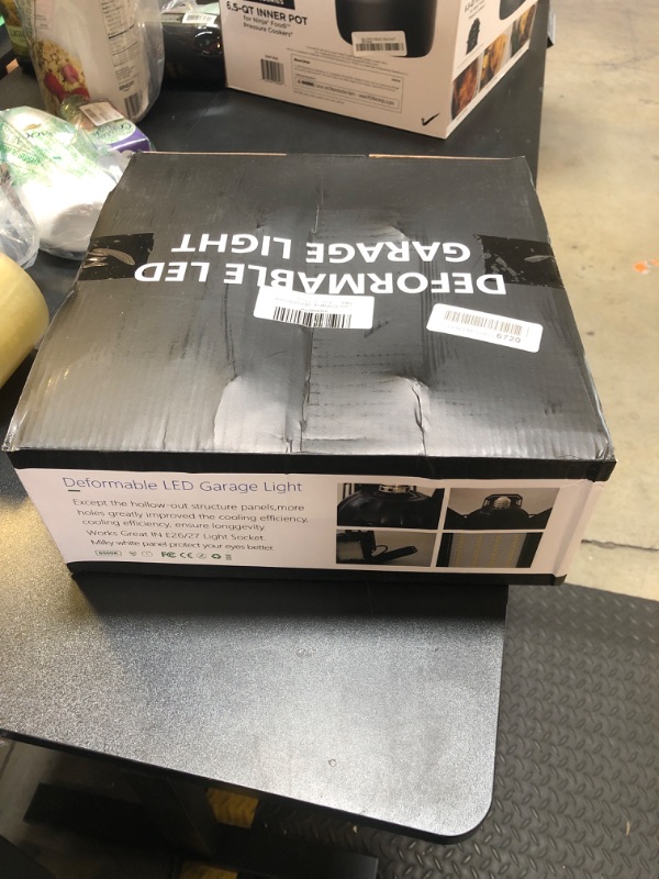 Photo 1 of Luyata LED Garage Lights 4 Pack,Ceiling LED Shop Light 160W 16000LM 6500K Screw in Led Light with 5+1 Deformable Panels, Bright Led Lighting for Garage Workshop Basement Support E26/E27 Socket