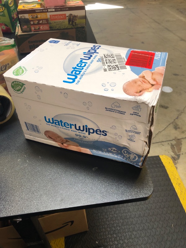 Photo 2 of WaterWipes Plastic-Free Original Unscented 99.9% Water Based Baby Wipes - 720ct EXP JUNE 2026