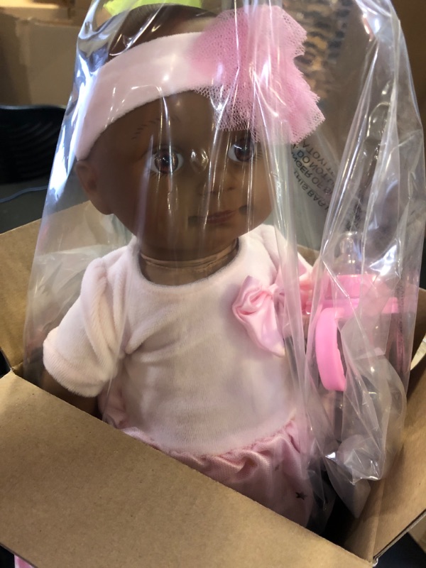 Photo 2 of Lily & Lace Babies Sweetie-Pie 18" Baby Doll, Afro American