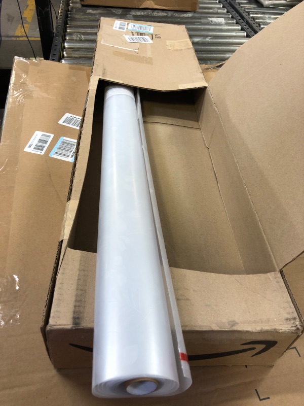 Photo 1 of rabbitgoo Frosted Glass Window Film, Removable Decorative Window Privacy Sticker Sun Blocking Window Covering for Home, 3D Autumn Leaf, 35.4" x 78.7"