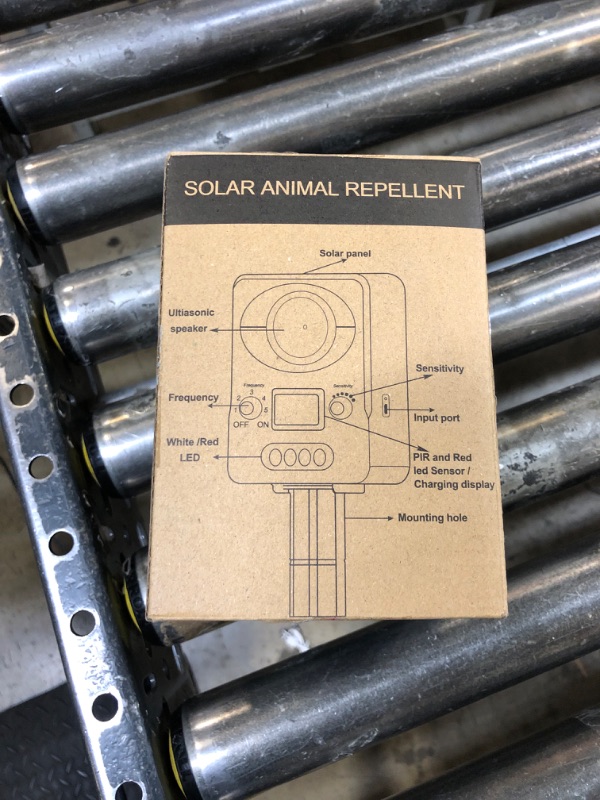 Photo 2 of 2 Pack Upgraded Ultrasonic Animal Repeller Outdoor,Solar Animal Repeller with Motion Sensor & Deterrent Light to Repel Raccoon Squirrel Skunk Cat Rabbit Dog Deer Repellent Devices for Yard Protection