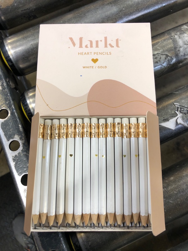 Photo 2 of Markt Bridal Pencils for Bridal Shower Games & Wedding Shower Favors and Games, Wedding Pencils for Guests, White Short Pencils, Bridal Shower Game Winner Gifts, Small Pencils for Games, Mini Pencils