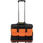 Photo 1 of 20 in. Rolling Tool Bag 198 lbs. Load Capacity 17-Pockets Bag Oxford Fabric Material with Telescoping Handle
