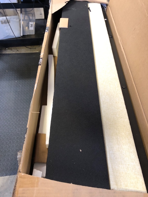 Photo 1 of ACQCA Full Size Daybed with Trundle,Upholstered Day Bed Frame with Button Tufted Backrest and Wood Slat Support, Nailhead Decorated Armrest,No Box Spring Needed,Beige