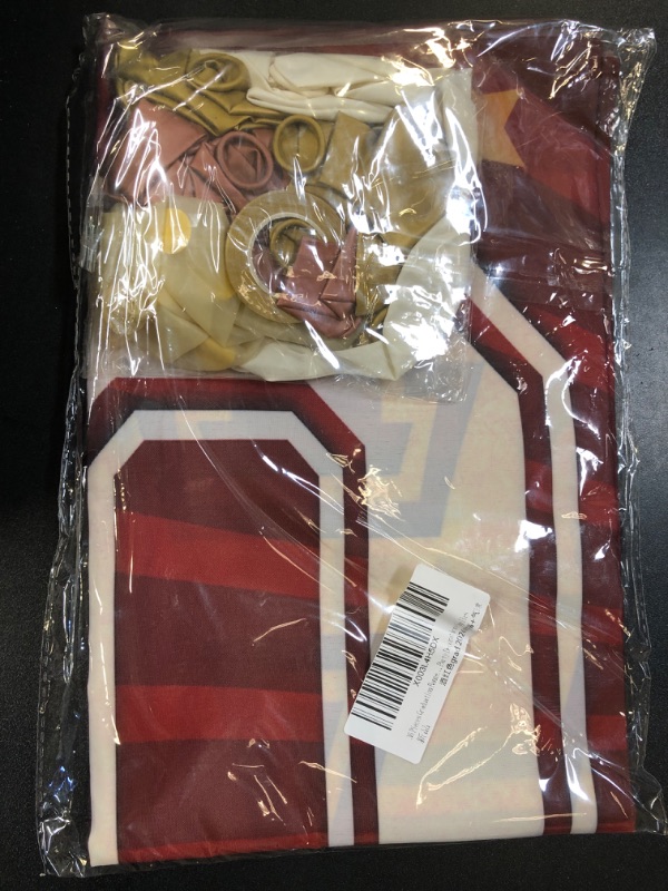Photo 1 of Maroon and Gold Graduation Yard Sign Banner Party Decoration Class of 2024, Maroon and Gold Congrats Banner Graduation Yard Sign 2024 with Balloons for Outdoor Graduation Party Supplies