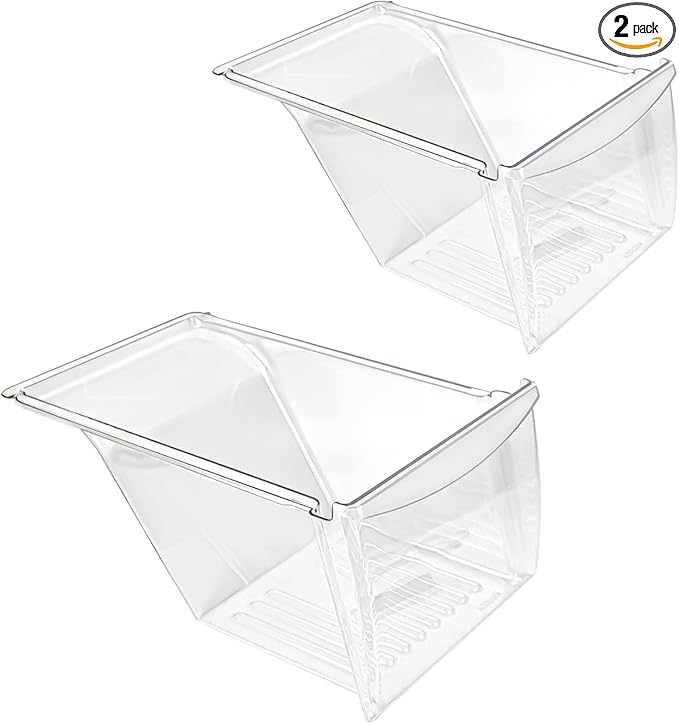 Photo 1 of [2 PACK] UPGRADED 240337103 Crisper Bin Drawer Replacement for Frigidaire Kenmore Refrigerator Drawer Replacement, Fridge Drawer for Frigidaire Replacement Drawer Parts AP2115741, 240337100, 240337102
