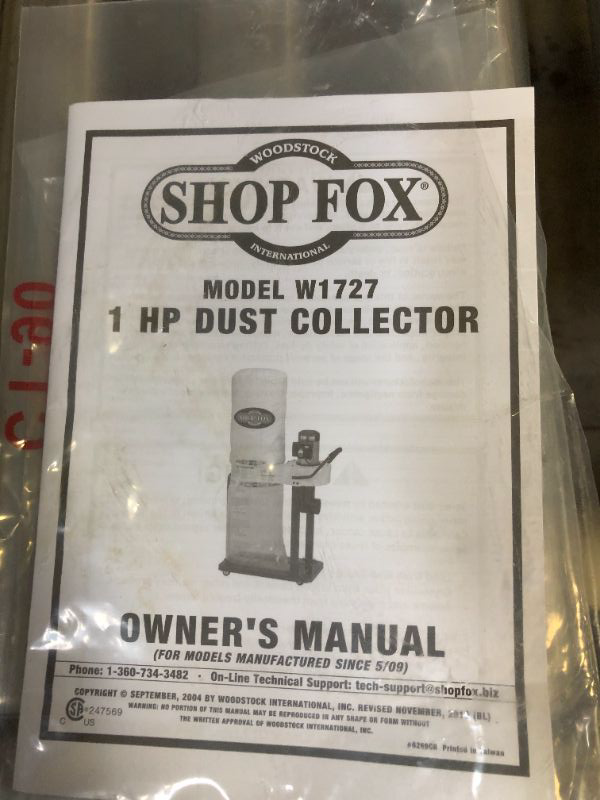 Photo 1 of 1 HP Dust Collector
