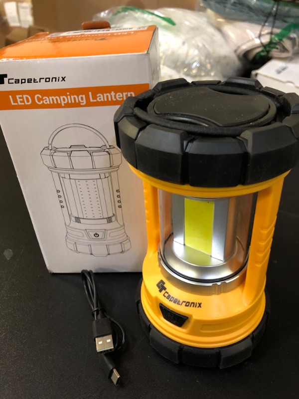 Photo 2 of CT CAPETRONIX Camping Lantern, 3200LM Bright Camping Light, 4600mAh Rechargeable LED Lantern for Power Outages, 5 Light Modes Lantern Camping Lamp for Fishing/Hurricane/Emergency, Camping Must Haves