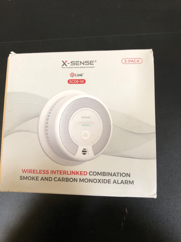 Photo 2 of X-Sense Wireless Interconnected Combination Smoke and Carbon Monoxide Detector, 10-Year Battery Powered Fire and CO Alarm, SC06-W, 3-Pack