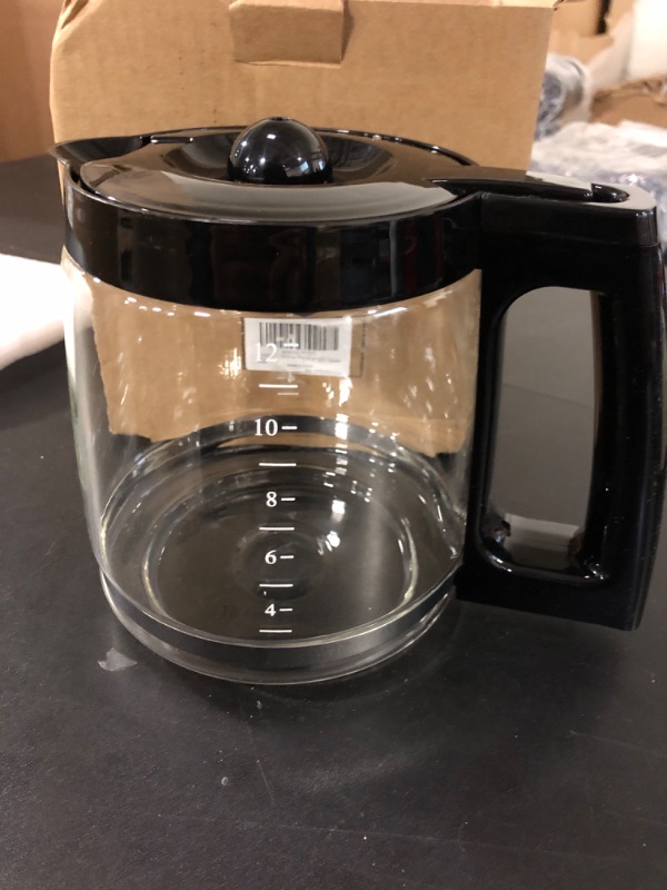 Photo 2 of 12-Cup Replacement Glass Carafe Pot Compatible with Hamilton Coffee Maker Models 46310, 49976, 49966, 49350, 49957, 49954, 49933, 49980A, 49980Z, 49983, 49618, 46300, 49950