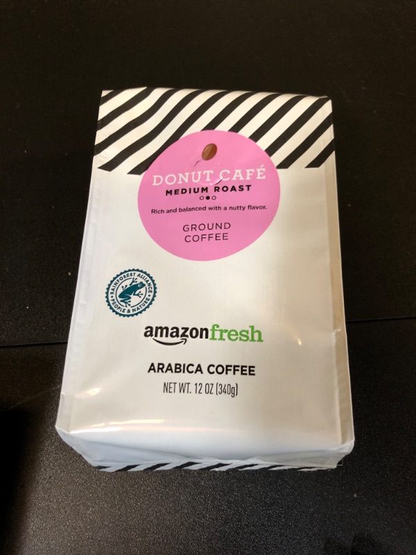 Photo 2 of AmazonFresh Donut Cafe Ground Coffee, Medium Roast, 12 Ounce exp 12/6/24