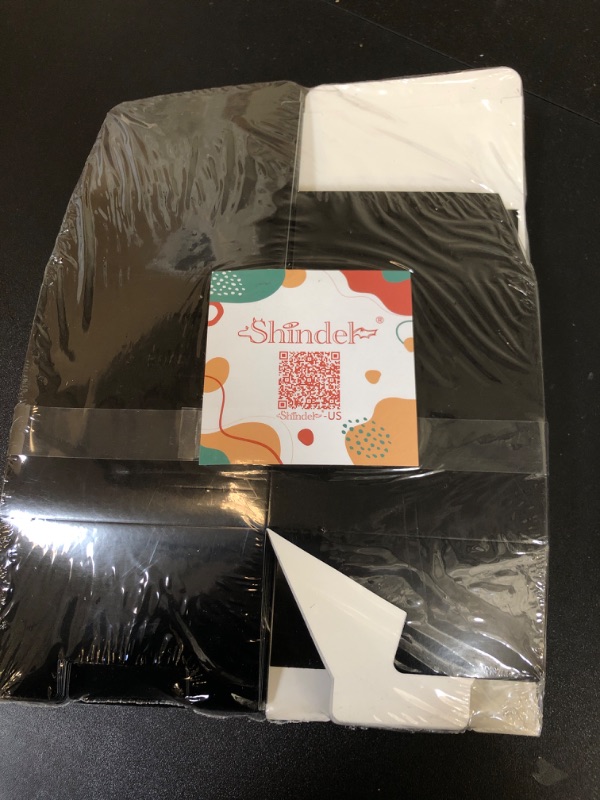 Photo 1 of Shindel 50PCS Small gift boxes, 4x4x4 inch Candy Treat Boxes Mini Cardboard Boxes Favor Boxes Black Gift Boxes for Birthday Bridal Shower Wedding Halloween