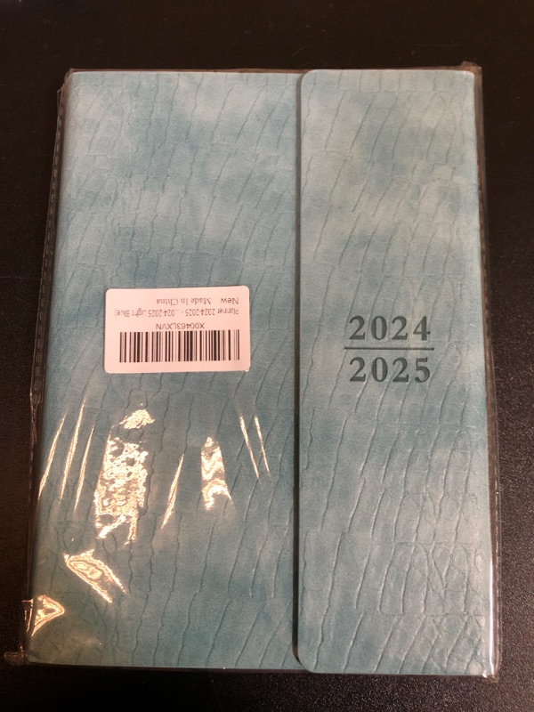 Photo 2 of Planner 2024-2025 - Weekly Monthly Planner for Jul 2024 - Dec 2025 [18 Month Planner], Academic Planner, 8.26" x 5.9" Faux Leather Cover + Thicker Paper (2024-2025 Light Blue)