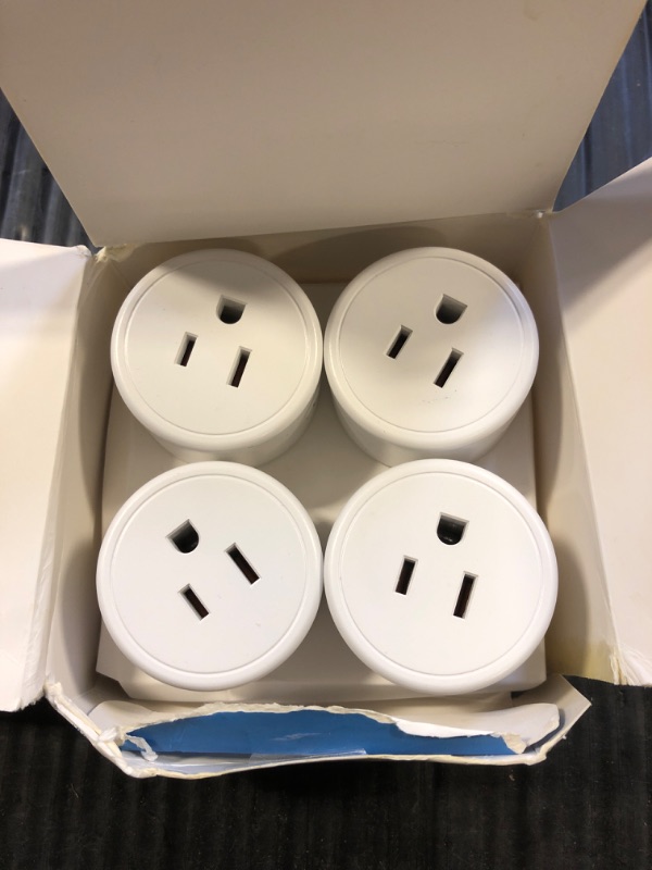 Photo 2 of Aoycocr Smart Plug 4-Pack, Bluetooth Wi-Fi Smart Outlet for Smart Home, Remote Control Lights and Devices from Anywhere, No Hub Required, ETL Certified