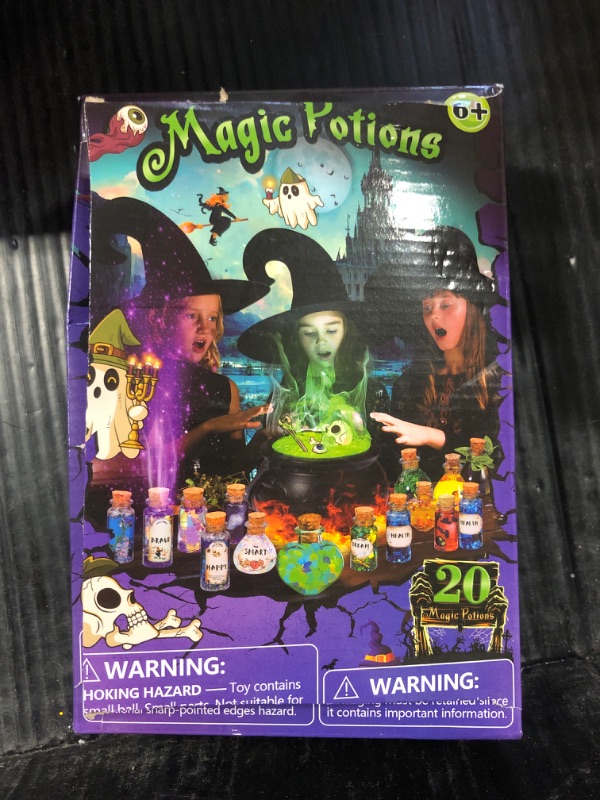 Photo 3 of LDomet Magic Potions Kit for Kids - Mix 20 Fairy Dust Potion Bottles, Halloween Christmas Party Decorations, Creative Gift Craft Toy for Ages Boys Girls 6 7 8 9 10+