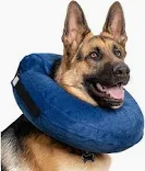 Photo 1 of BARKLESS Dog Cone, Dog Donut Collar After Surgery, Inflatable Dog Cone, Alternative to Cone of Shame for Large Medium Dogs, Does Not Block Vision (blue, XL)