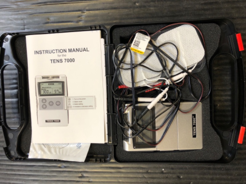 Photo 2 of TENS 7000 Digital TENS Unit with Accessories - TENS Unit Muscle Stimulator for Back Pain Relief, Shoulder Pain Relief, Neck Pain, Sciatica Pain Relief, Nerve Pain Relief