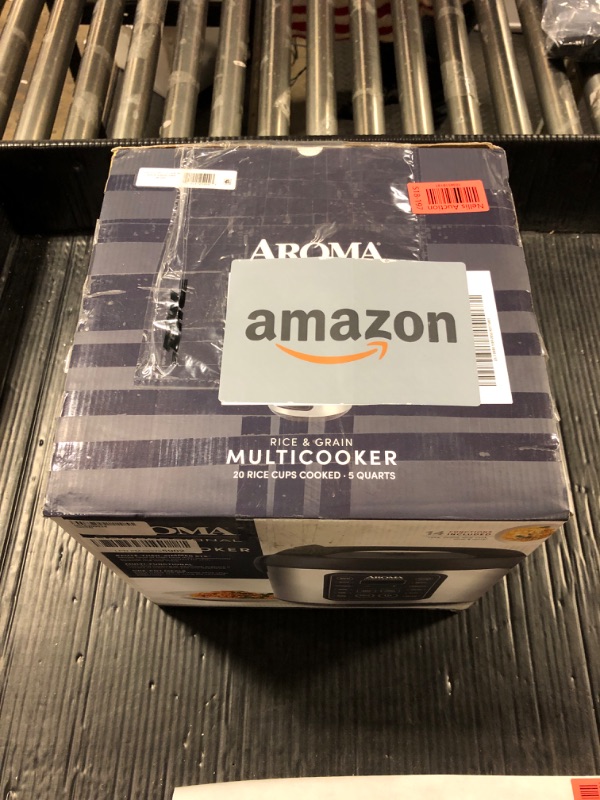 Photo 2 of AROMA Professional Digital Rice Cooker, 10-Cup (Uncooked) / 20-Cup (Cooked), Multicooker, Slow Cooker, Steamer, Oatmeal Cooker, Egg Cooker, STS, 5 Qt, Gray, ARC-5200SG