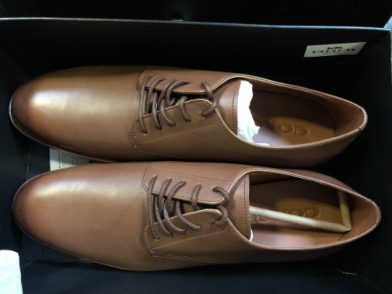 Photo 3 of Coach Men's Davi Derby Oxford, Dark Saddle, 13