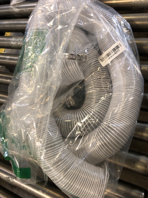 Photo 2 of 2 1/2 Dust Collection Hose Flexible Pvc Dust Collection Hose with Stainless Steel Hose Clamps Clear Vacuum Hose Dust Collection Heavy Duty Pvc Dust Debris And Fume Dust Collection Systems for Woodwork