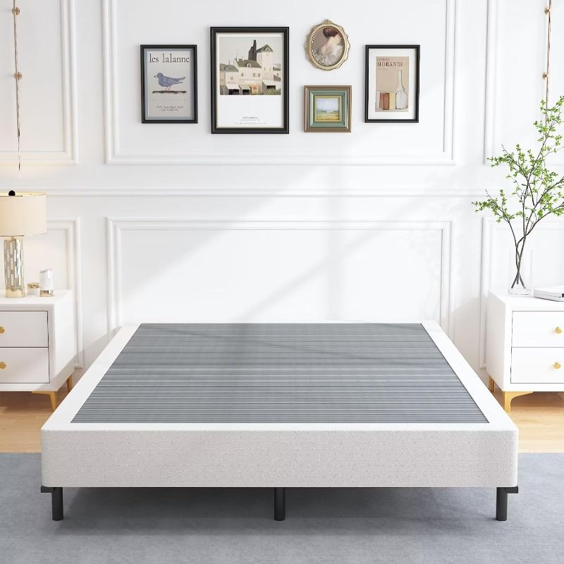 Photo 1 of ALDRICH Queen Box Springs 9 Inch Heavy Duty Metal Box Spring Mattress Foundation 3000lbs Max Weight Capacity/Non-Slip/No Noise/Easy Assembly/Easy Clean Cover
