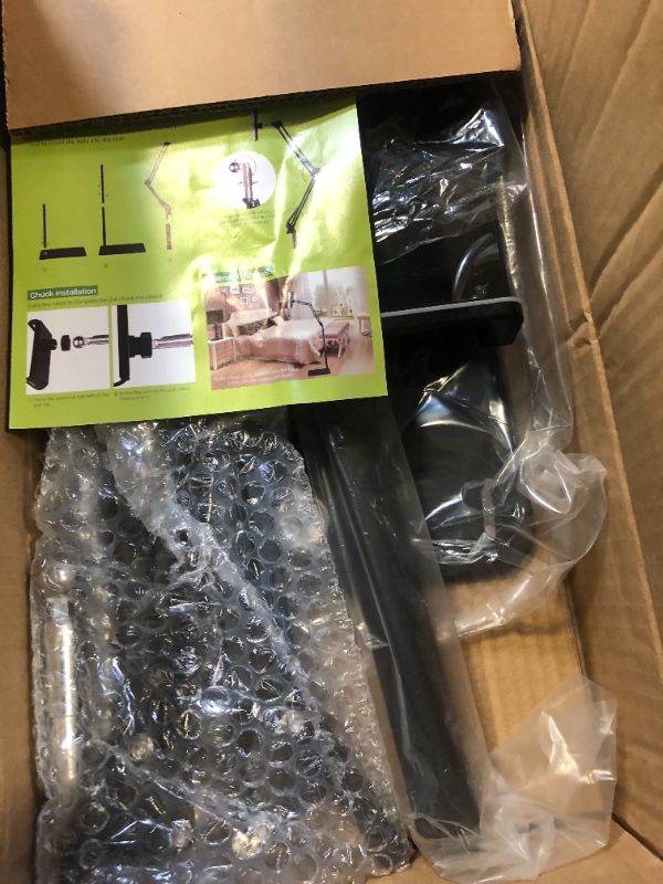 Tablet Floor Stand Holder, Angle Height Adjustable Foldable Boom Arm