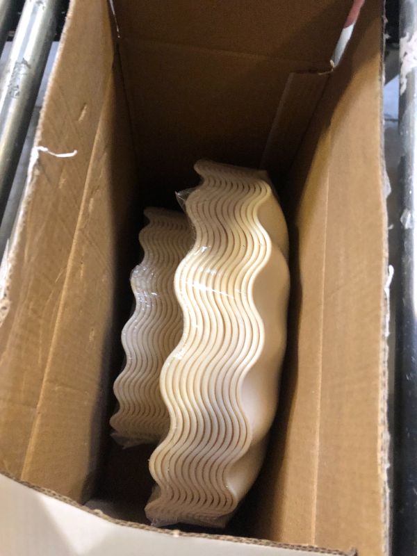 Photo 1 of LIYH 24pcs Plastic Plates Reusable,Unbreakable Dinner Plates, Scalloped Plastic Plates, Microwave & Dishwasher Safe,Plates Sets Perfect for Parties, Birthday, Picnics, BPA Free(12Guests)