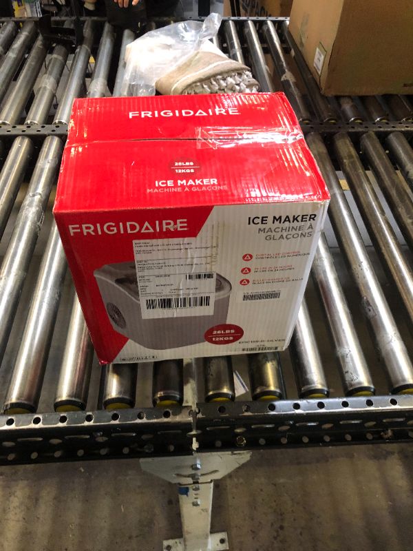 Photo 3 of Frigidaire Ice Maker EFIC189, Countertop Ice Maker with Transparent Window, Bullet Ice Maker, 26 lbs. Capacity per day, Small Ice Maker Machine – 11.6D x 8.7W x 11.4H, Silver (Packaging May Vary)
