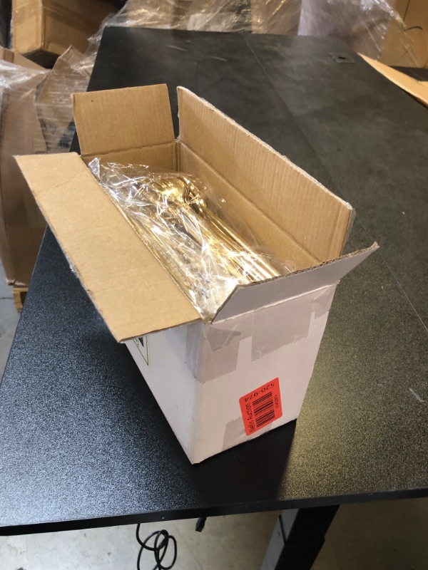 Photo 1 of Rubtlamp 90Pcs Gold Plastic Silverware, Gold Plastic Utensils, Plastic Cutlery Include 30 Plastic Gold Knives, 60 Plastic Forks and Spoons, Plastic Silverware Heavy Duty for Party, Wedding