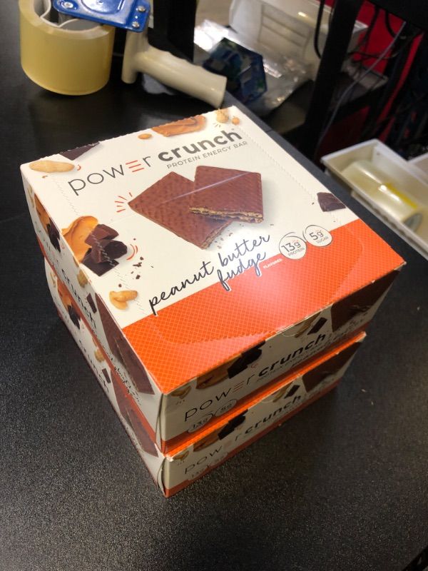 Photo 3 of BioNutritional Research Group Power Crunch Protein Energy Bar Peanut Butter Fudge 12 Bar(S) 2 PACK BB JUNE 2025