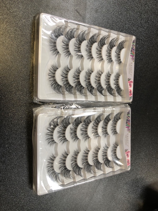 Photo 2 of MAGEFY Eyelashes, Fluffy Wispy Lashes Reusable Soft Lashes Natural Look, 7 Pairs Pack Clear Band Fake Eyelashes Comfortable and Easy to Apply Cat Eye Lashes