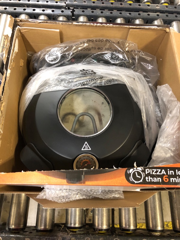 Photo 2 of Upgrade Pizza Oven, 12 Inch Electric Pizza Oven Indoor, 1200W Portable Countertop Pizza Maker with Viewing Window, Timer, Heats Up to 800°F, Ideal for Home Use, Bake Delicious Pizza Easily