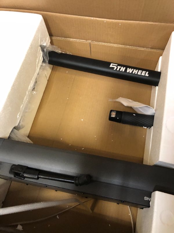 Photo 1 of 5TH WHEEL V40PRO Electric Scooter with Turn Signals - 24.9 Miles Range & 20 MPH, 48V 800W Peak Motor, 10" Solid Tires, Dual Suspension and Ambient Light, Foldable Electric Scooter for Adults
