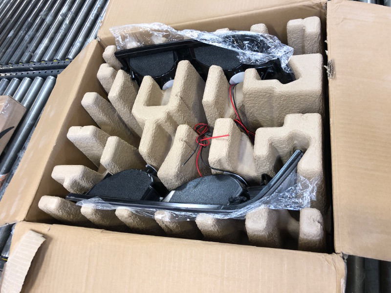 Photo 1 of PIT66 LED DRL Headlights, Compatible with 2004-2012 Chevy Colorado/GMC Canyon/Fit 2006 Isuzu i-280 i-350/2007-2008 Isuzu i-290 i-370 Clear Lens Chrome Housing Clear Reflector