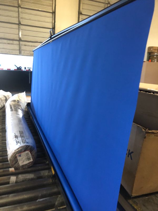 Photo 2 of ?Wider Style? RAUBAY 78.7 x 78.7in Large Collapsible Blue Screen Backdrop Portable Retractable Chroma Key Panel Photo Background with Stand for Video Conference, Photographic Studio, Streaming